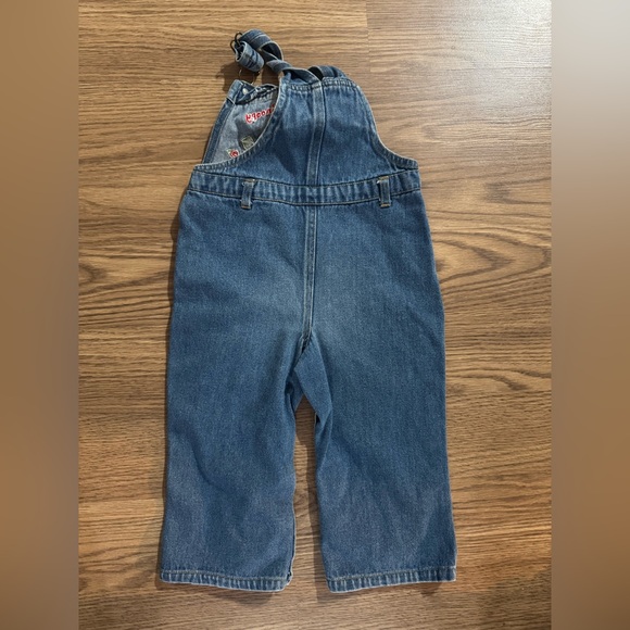 Vintage Kids Blue Denim Overalls with Baby Snoopy Embroidery - Picture 6 of 6